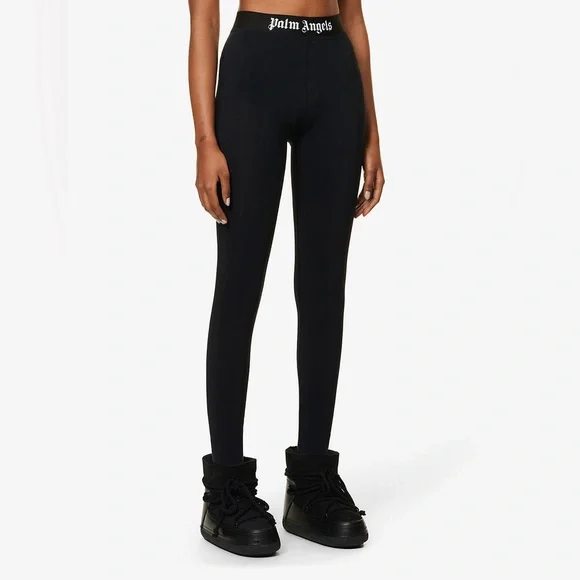 Palm Angels Logo Tape Elastic Waist Leggings - Picture 4 of 4